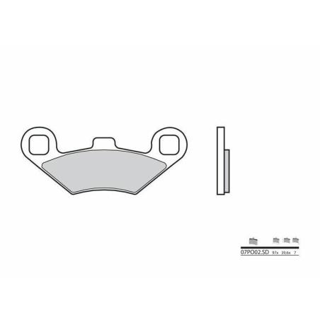 BREMBO 07PO02SD : Pastillas de freno sinterizadas Brembo 07PO02SD