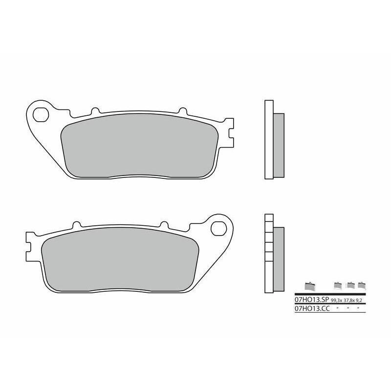 BREMBO 07HO13SP : Pastillas de freno sinterizadas Brembo 07HO13SP