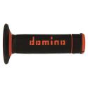 DOMINO A02041C4540A7-1 : Puños off road DOMINO cross negro/naranja A02041C4540