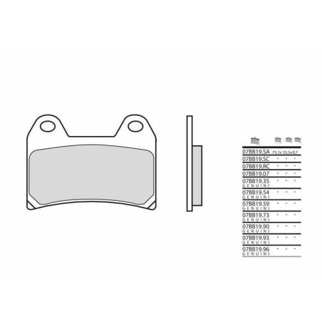 BREMBO 07BB19SA : Pastillas de freno sinterizadas Brembo 07BB19SA