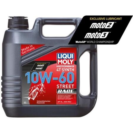 LIQUI MOLY 1687 : Garrafa de 4L aceite de motor Liqui Moly 100% sintético 10W-60 Race