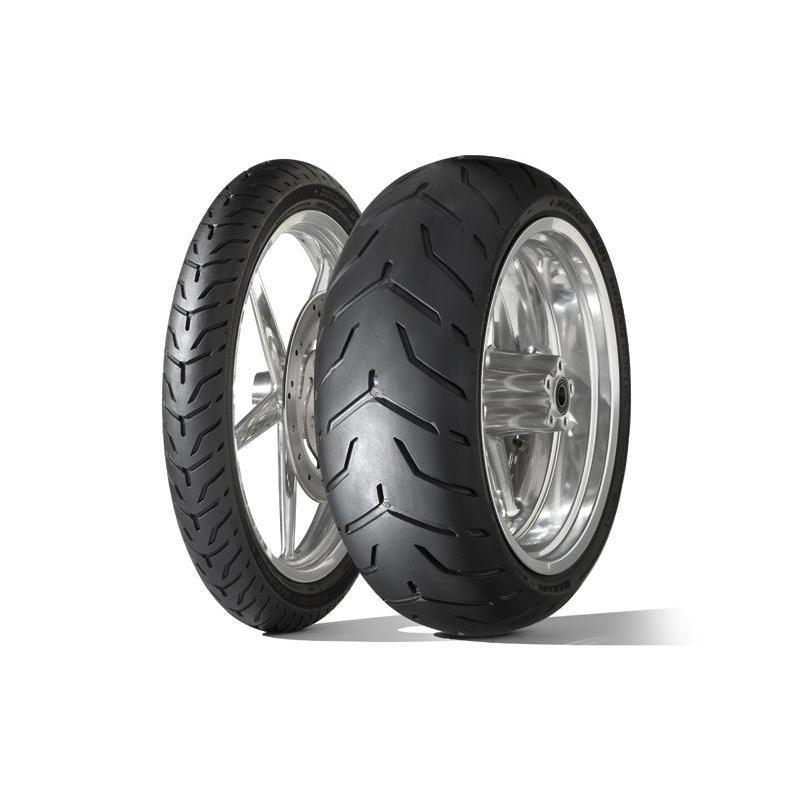 DUNLOP 627505 : Neumático DUNLOP D408 F SW (HARLEY-D) Banda blanca delgada 130/80 B 17 M/C 65H TL