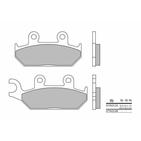 BREMBO 07YA2508 : Pastillas de freno orgánicas Brembo 07YA2508