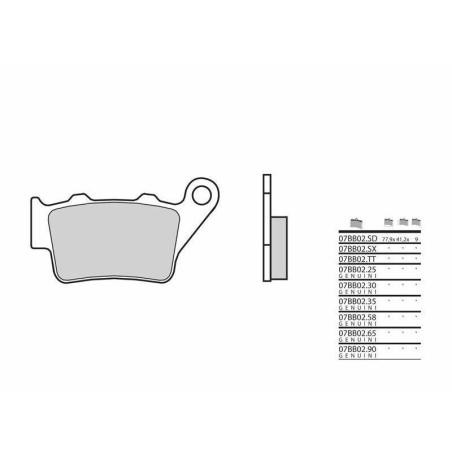 BREMBO 07BB02SD : Pastillas de freno sinterizadas Brembo 07BB02SD