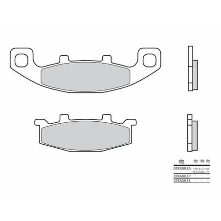 BREMBO 07KA09SA : Pastillas de freno sinterizadas Brembo 07KA09SA