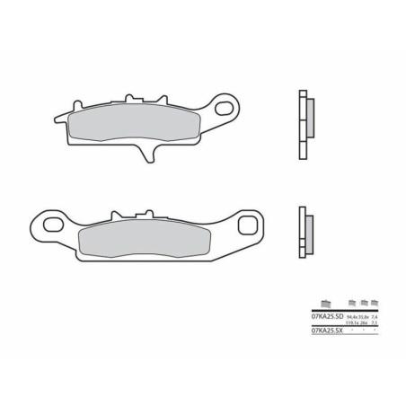 BREMBO 07KA25SD : Pastillas de freno sinterizadas Brembo 07KA25SD