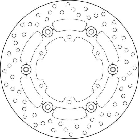 BREMBO 78B40833 : Disco de freno BREMBO Serie Oro redondo flotante