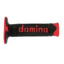 DOMINO A26041C4240A7-0 : Puños off road DOMINO DSH negro/rojo A26041C4240