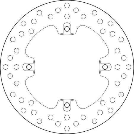 BREMBO 68B407J2 : Disco de freno BREMBO Serie Oro redondo fijo