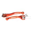 RFX FXFL5020055OR : Juego de manetas flexibles forjadas RFX (naranja) - KTM Varios frenos Brembo/embragues Magura