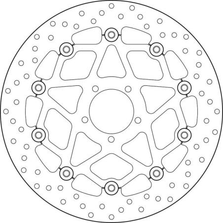 BREMBO 78B408B1 : Disco de freno BREMBO Serie Oro redondo flotante