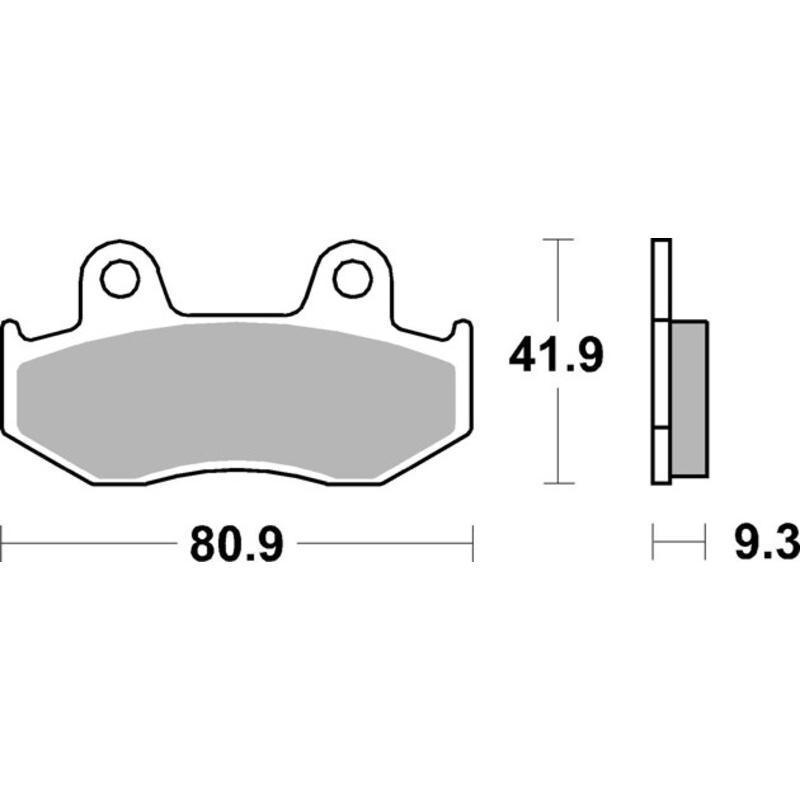 BREMBO 07038 : Pastillas de freno orgánicas Brembo 07038