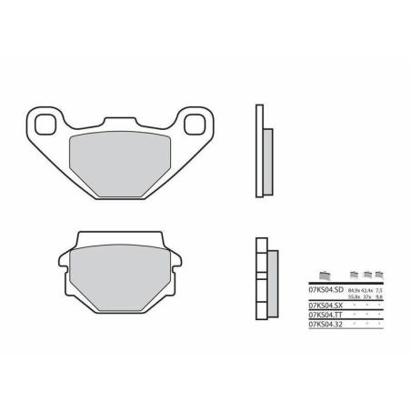 BREMBO 07KS04SD : Pastillas de freno sinterizadas Brembo 07KS04SD