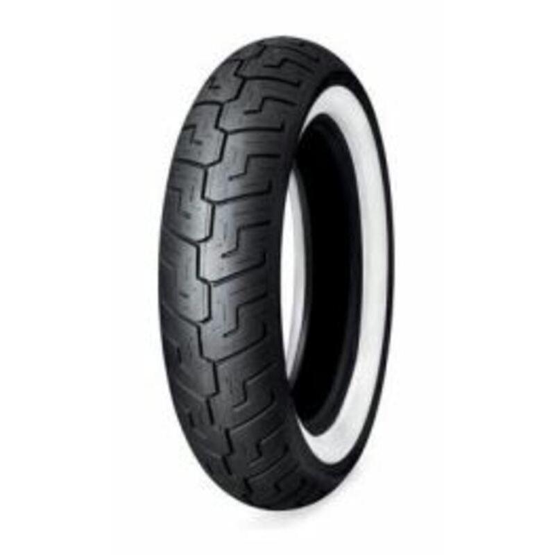 DUNLOP 630191 : Neumático DUNLOP D401F WWW (HARLEY-D) Banda blanca ancha 100/90-19 M/C 57H TL