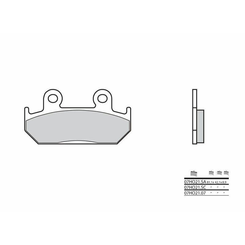 BREMBO 07HO21SA : Pastillas de freno sinterizadas Brembo 07HO21SA