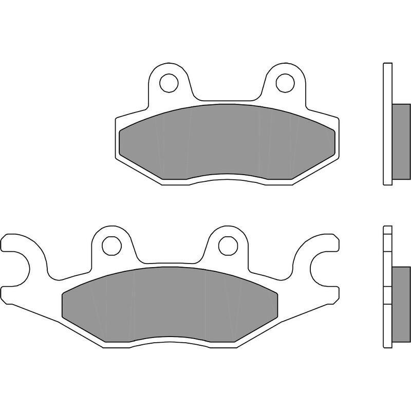 BREMBO 07095 : Pastillas de freno orgánicas Brembo 07095