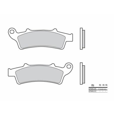 BREMBO 07045 : Pastillas de freno orgánicas Brembo 07045