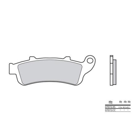 BREMBO 07072 : Pastillas de freno orgánicas Brembo 07072