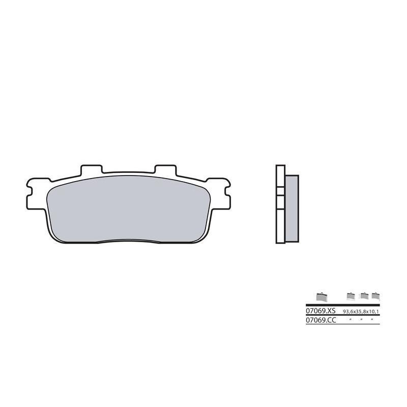 BREMBO 07069XS : Pastillas de freno sinterizadas Brembo 07069XS