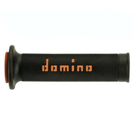 DOMINO A01041C4540B7-0 : Puños racing 126mm negro/naranja A01041C4540