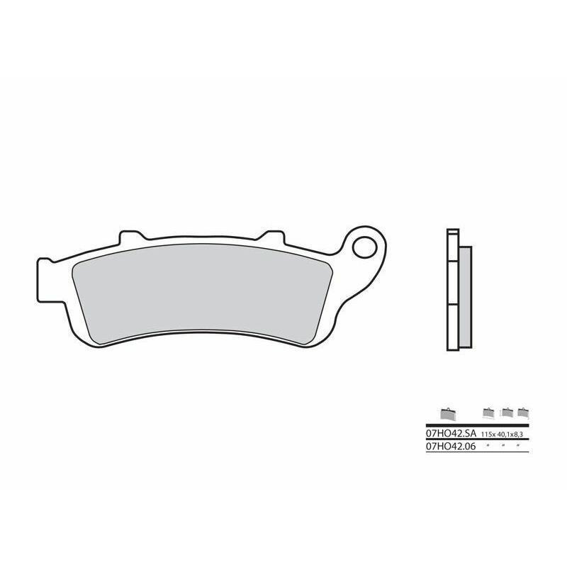 BREMBO 07HO4206 : Pastillas de freno orgánicas Brembo 07HO4206