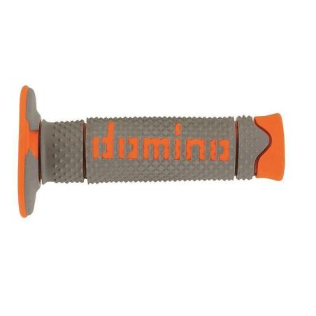 DOMINO A26041C4552A7-0 : Puños off road DOMINO DSH gris/naranja A26041C4552