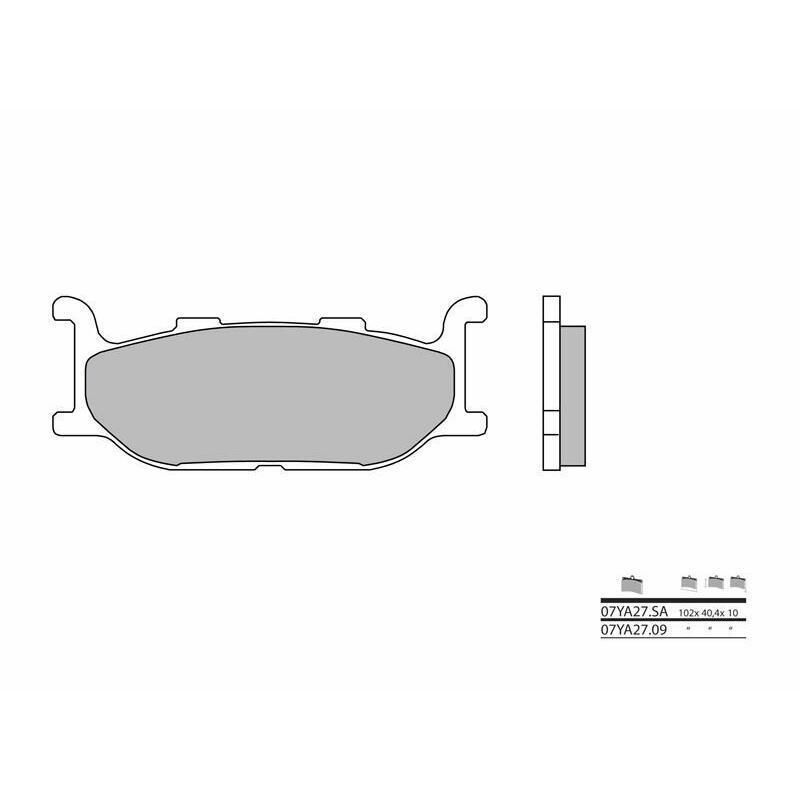 BREMBO 07YA27SA : Pastillas de freno sinterizadas Brembo 07YA27SA