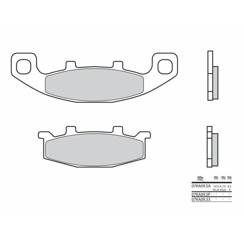 BREMBO 07KA09SP : Pastillas de freno sinterizadas Brembo 07KA09SP