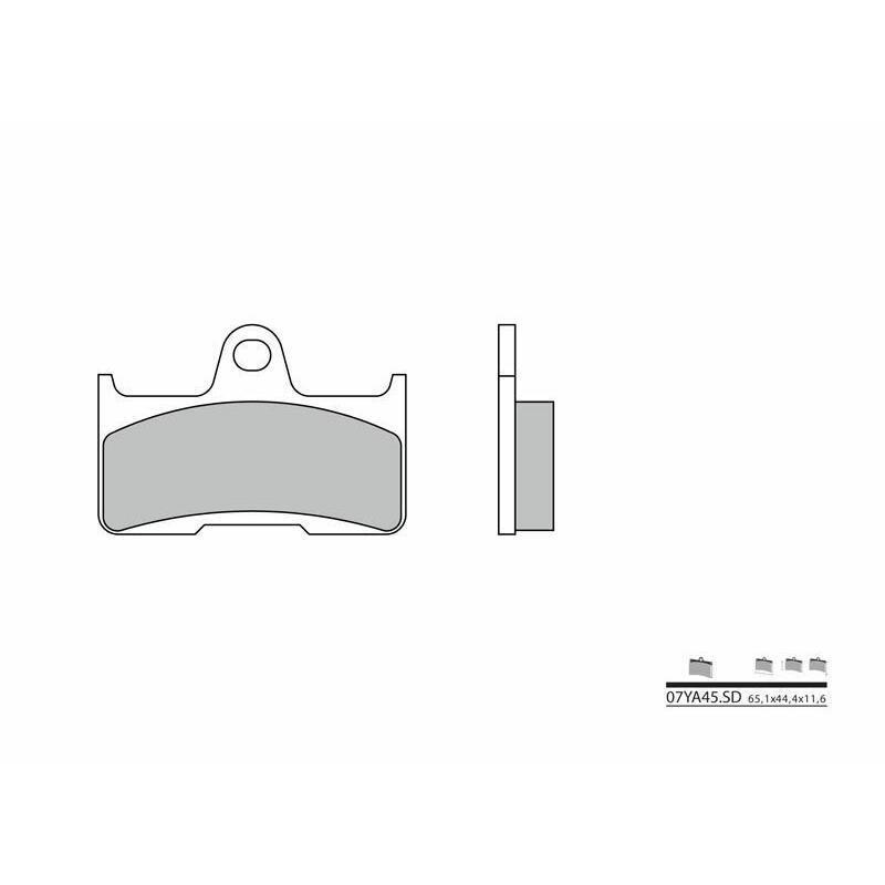 BREMBO 07YA45SD : Pastillas de freno sinterizadas Brembo 07YA45SD