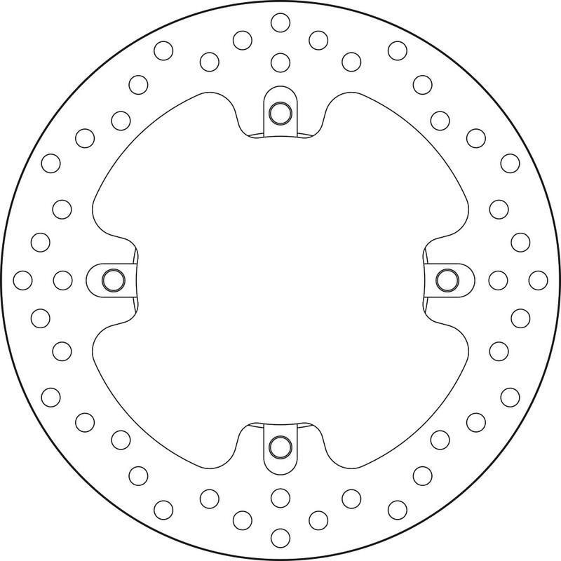 BREMBO 68B407J1 : Disco de freno BREMBO Serie Oro redondo fijo