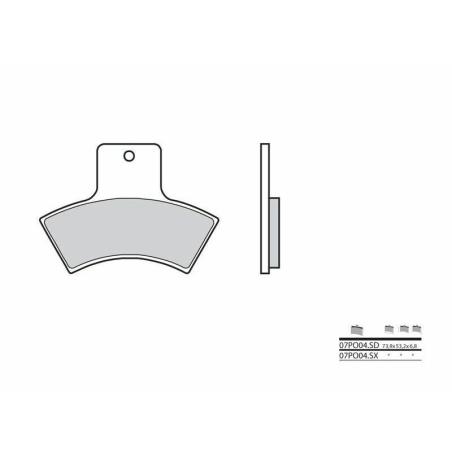 BREMBO 07PO04SD : Pastillas de freno sinterizadas Brembo 07PO04SD