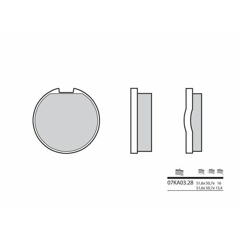 BREMBO 07KA0328 : Pastillas de freno orgánicas Brembo 07KA0328