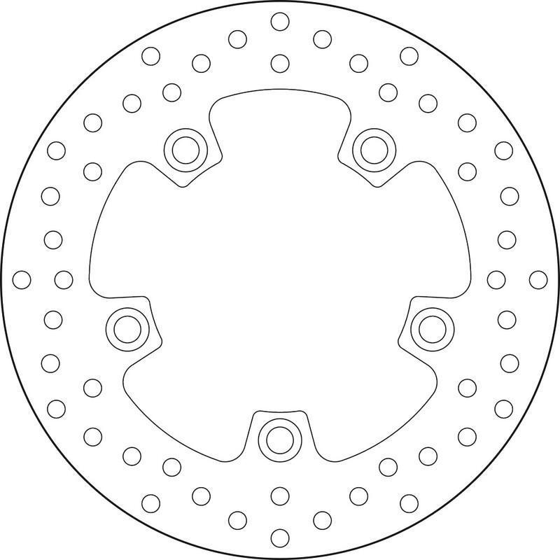 BREMBO 68B40734 : Disco de freno BREMBO Serie Oro redondo fijo