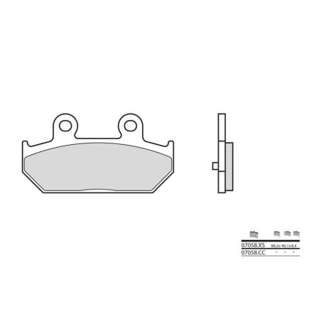 BREMBO 07058XS : Pastillas de freno sinterizadas Brembo 07058XS