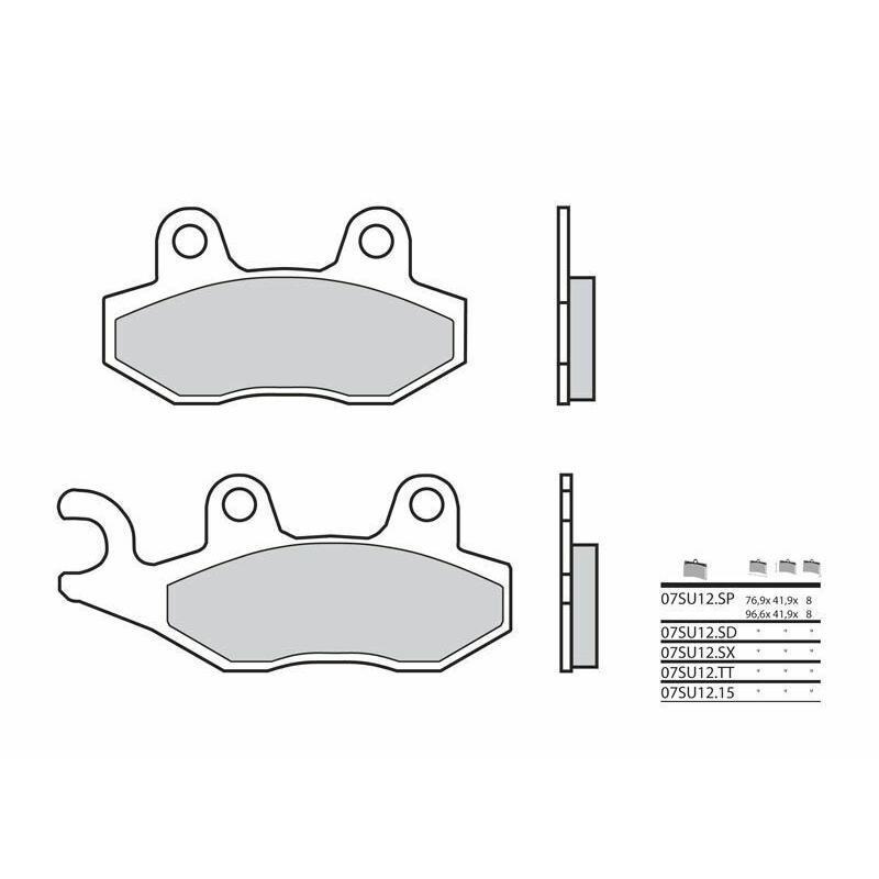 BREMBO 07SU12SX : Pastillas de freno sinterizadas Brembo 07SU12SX