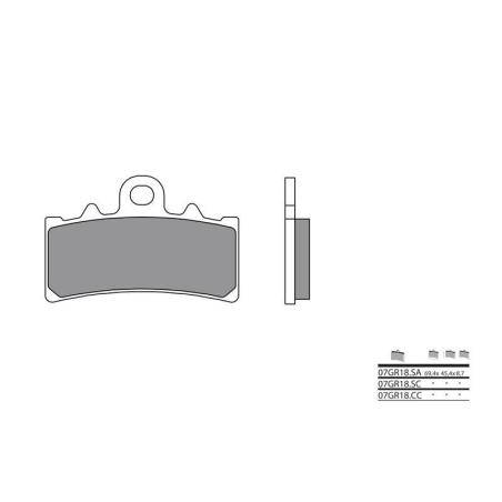 BREMBO 07GR18SA : Pastillas de freno sinterizadas Brembo 07GR18SA