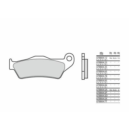 BREMBO 07BB04SP : Pastillas de freno sinterizadas Brembo 07BB04SP