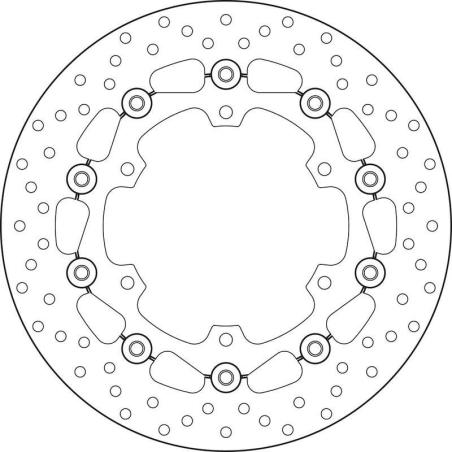 BREMBO 78B40843 : Disco de freno BREMBO Serie Oro redondo flotante