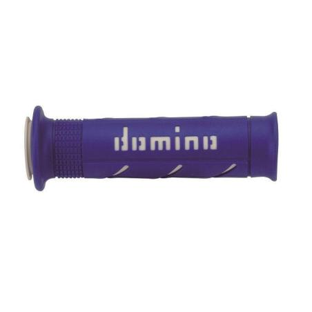 DOMINO A25041C4648B7-0 : Puños racing DOMINO super soft 126mm azul/blanco A25041C4648