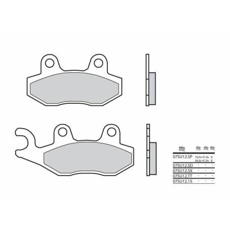 BREMBO 07SU12SD : Pastillas de freno sinterizadas Brembo 07SU12SD