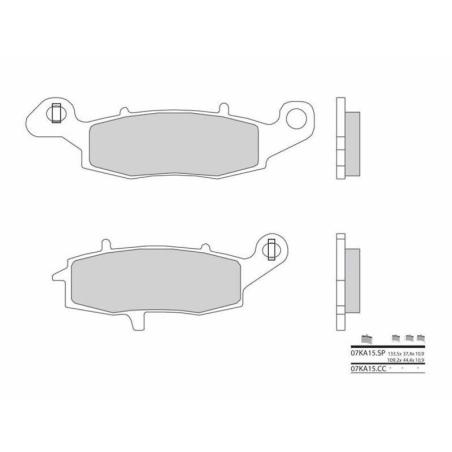 BREMBO 07KA15CC : Pastillas de freno orgánicas Brembo 07KA15CC