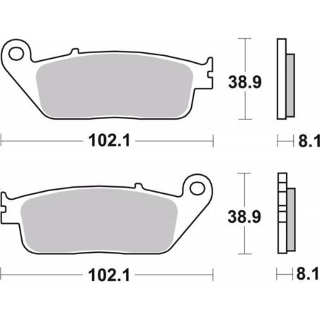 BREMBO 07HO30SA : Pastillas de freno sinterizadas Brembo 07HO30SA