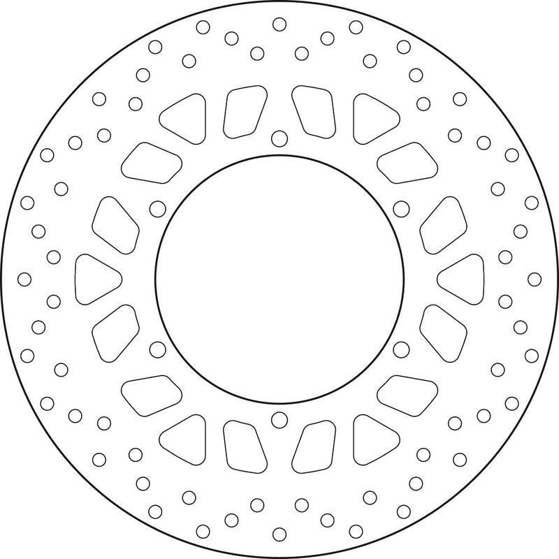 BREMBO 68B407M4 : Disco de freno BREMBO Serie Oro redondo fijo