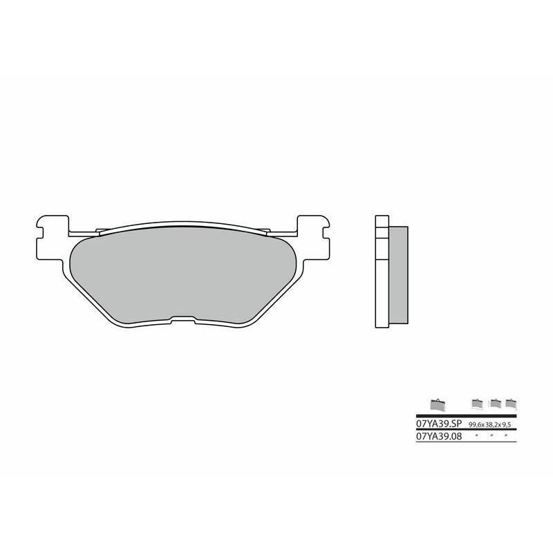 BREMBO 07YA39SP : Pastillas de freno sinterizadas Brembo 07YA39SP