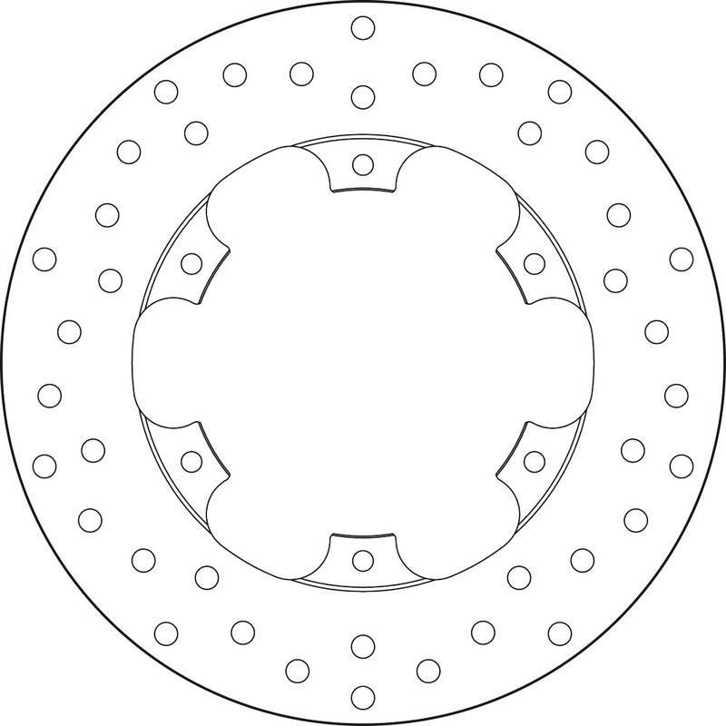 BREMBO 68B407L5 : Disco de freno BREMBO Serie Oro redondo fijo