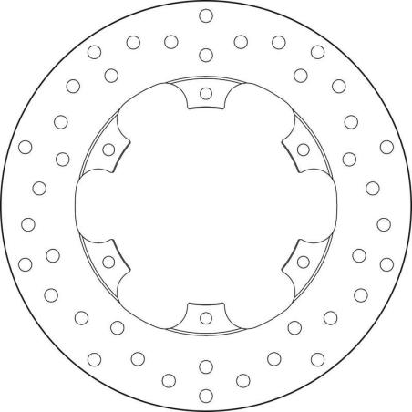 BREMBO 68B407L5 : Disco de freno BREMBO Serie Oro redondo fijo