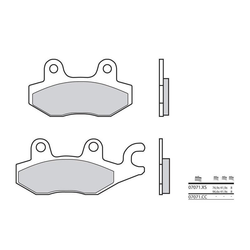 BREMBO 07071 : Pastillas de freno orgánicas Brembo 07071