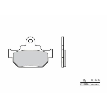 BREMBO 07SU0904 : Pastillas de freno orgánicas Brembo 07SU0904