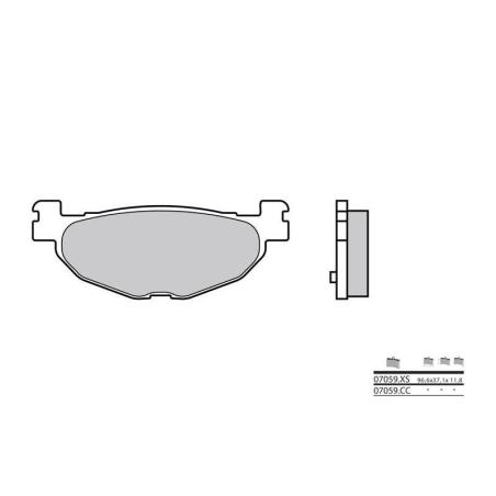 BREMBO 07059XS : Pastillas de freno sinterizadas Brembo 07059XS