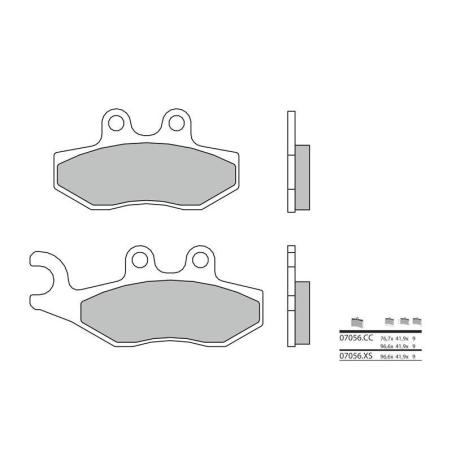 BREMBO 07056XS : Pastillas de freno sinterizadas Brembo 07056XS